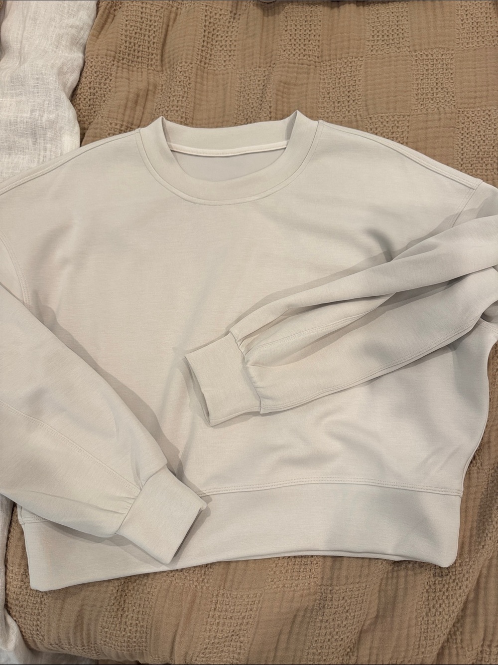 lululemon athletica Crewneck Sweatshirt in Light Beige